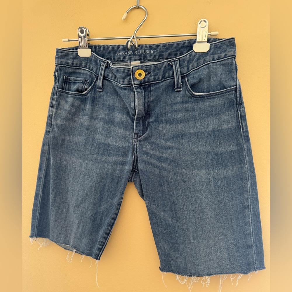 Banana Republic Blue Denim Women Shorts